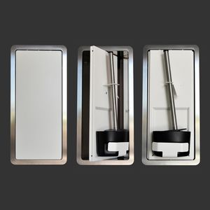 metal toilet brush holder / built-in
