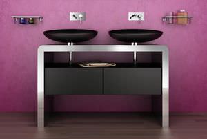 double washbasin cabinet