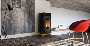 pellet heating stove