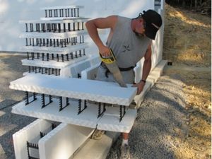 polystyrene formwork block