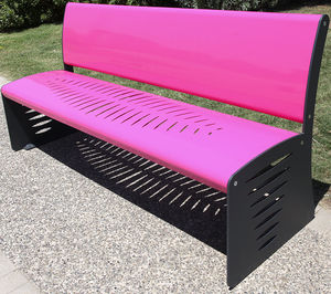 contemporary public bench