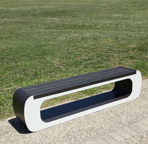 contemporary public bench