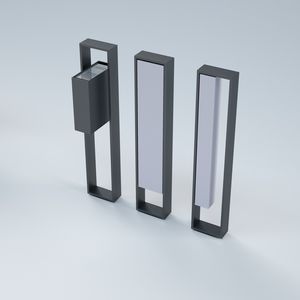 garden bollard light / urban / contemporary / aluminum