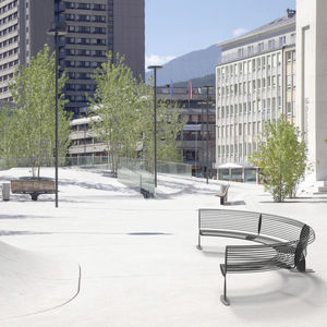 public bench / design / metal