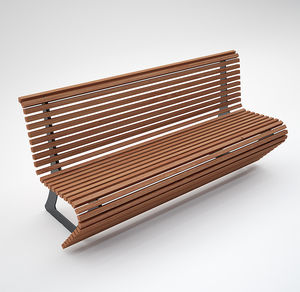 contemporary public bench