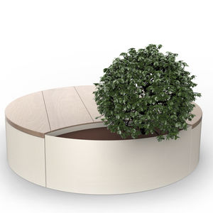 contemporary public bench