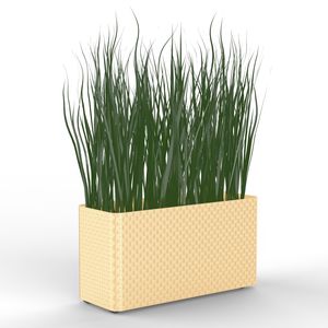 painted steel planter