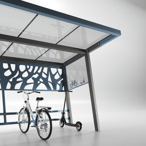 steel cycle shelter