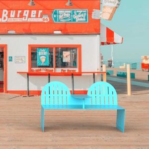 contemporary public bench