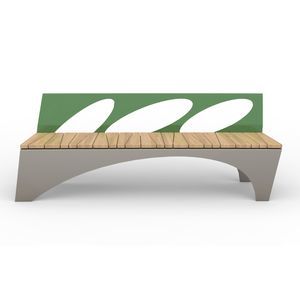 contemporary public bench