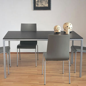 contemporary table / laminated MDF / rectangular / square
