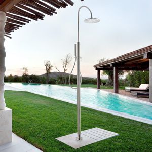 stainless steel outdoor shower