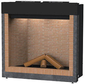 open gas hearth