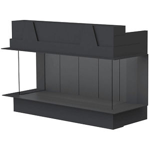 closed gas hearth