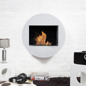 bioethanol fireplace / contemporary / open hearth / wall-mounted