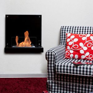 bioethanol fireplace / contemporary / open hearth / wall-mounted
