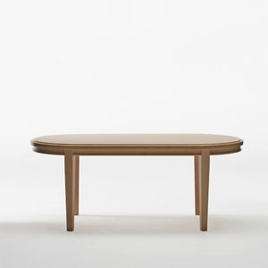 contemporary coffee table / oak / beech / oak base