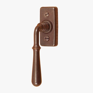 window handle / wrought iron / traditional / gold finish