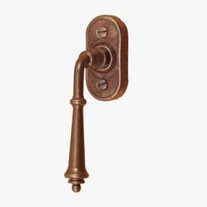window handle / wrought iron / traditional / gold finish