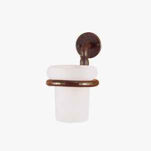 glass toilet brush holder
