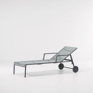 contemporary sun lounger / fabric / aluminum / garden