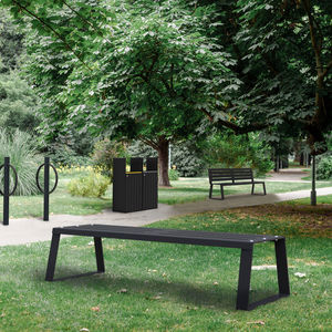 contemporary public bench