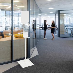 floor-standing disinfectant dispenser