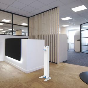 floor-standing disinfectant dispenser