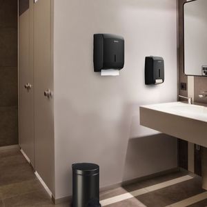 wall-mounted paper towel dispenser