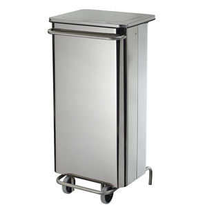 stainless steel trash can