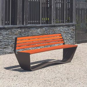 contemporary public bench