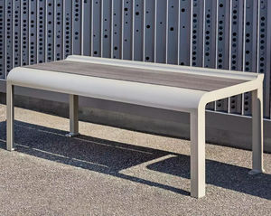 contemporary public bench