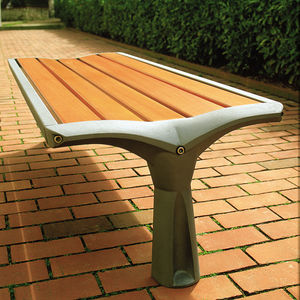 contemporary public bench