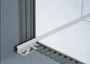 PVC edge trim / for tiles / inside corner