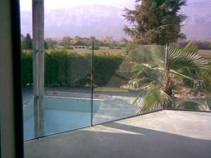 glass railing