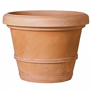 plastic garden pot / round / conical