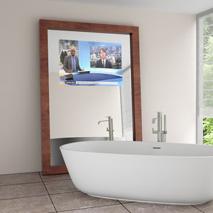 free-standing TV mirror