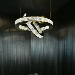 contemporary chandelier / crystal / commercial