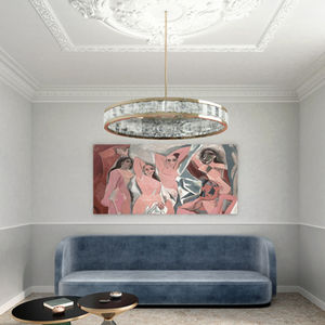 contemporary chandelier / crystal