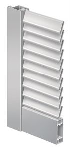 swing shutters / aluminum / window / louvered