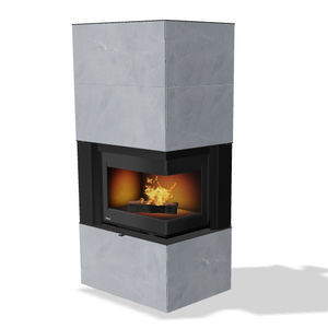 wood-burning fireplace