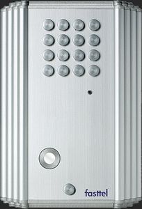 wireless audio door intercom / telephone-operated / for access control / aluminum