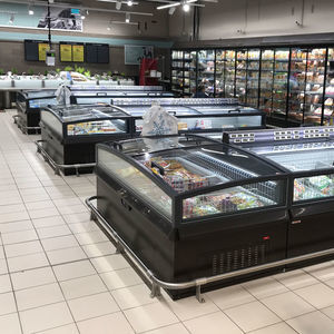 island refrigerated display case