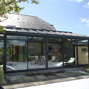 double-glazed glass panel