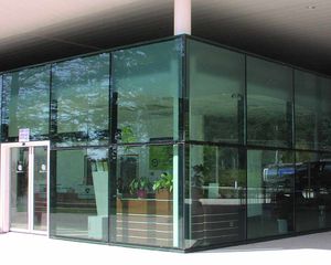 double-glazed exterior structural glazing