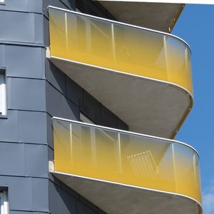 balcony with panels