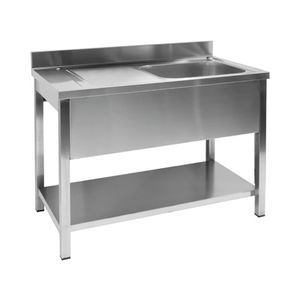 single-bowl kitchen sink