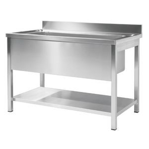 single-bowl kitchen sink