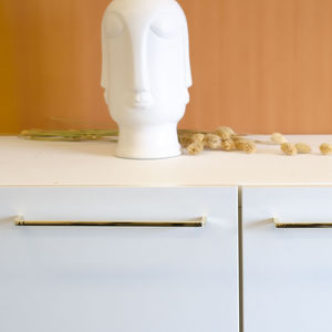 polished brass furniture handle