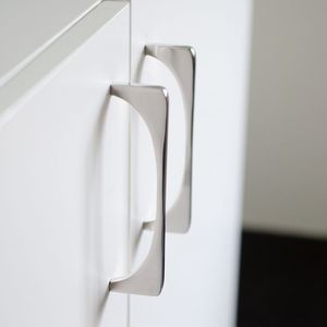 polished stainless steel furniture handle